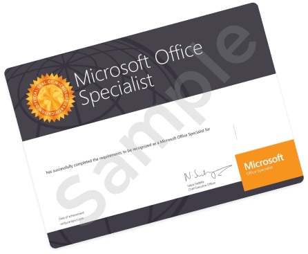 Microsoft certificate logo